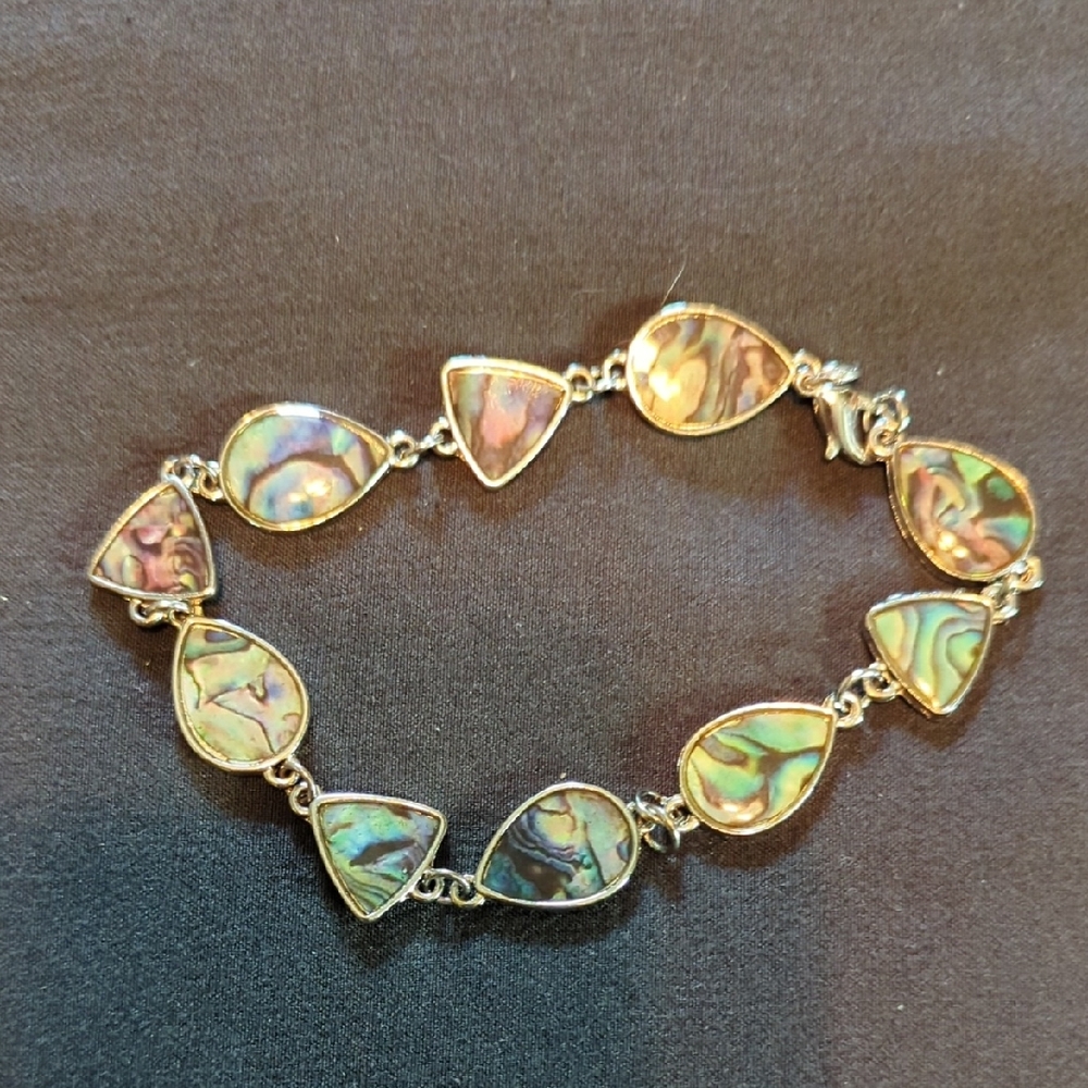 Abalone Silver Bracelet.